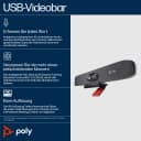 Poly Studio R30+ USB Video-Soundbar mit HP G5 USB-C Dock