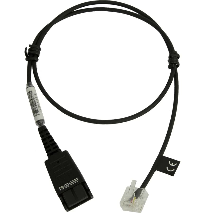 Jabra QD auf RJ45, glatt, OpenStage 0,5 m Adapterkabel