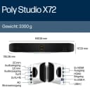 Poly Studio X72 All-in-one 4K Video Konferenz EU