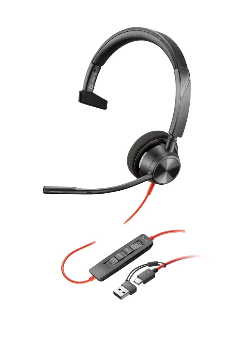 Poly Blackwire C3310 USB-C/A Headset