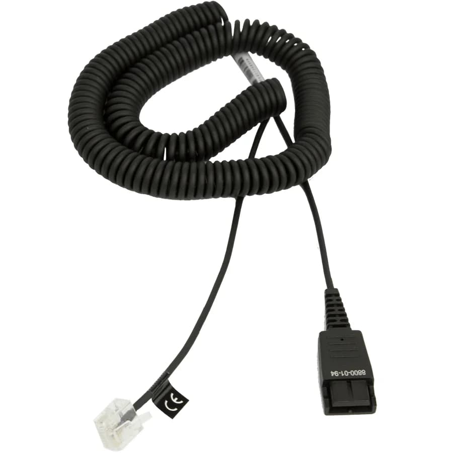 Jabra QD auf RJ45, spiral, OpenStage Adapterkabel