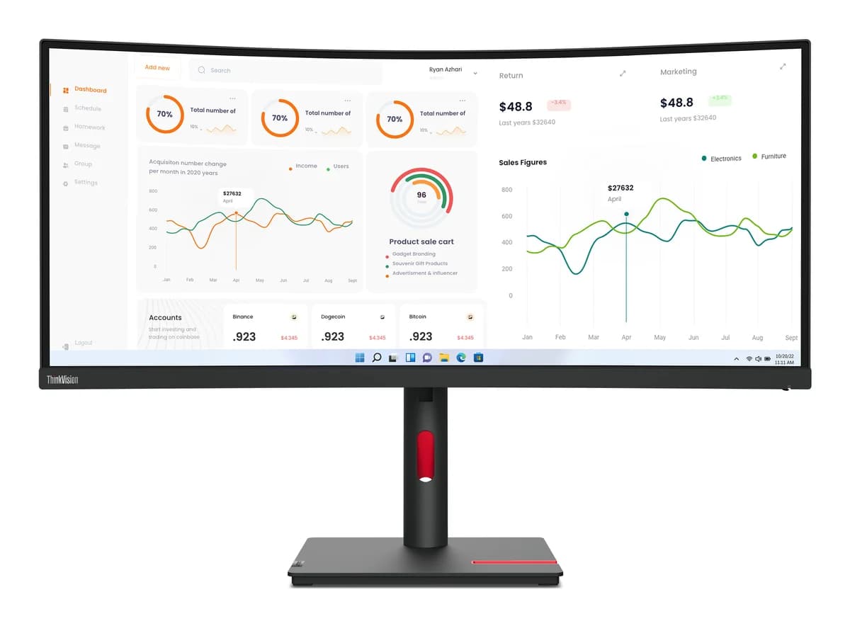Lenovo ThinkVision T34w-30 LCD-Monitor
