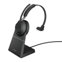 Jabra Evolve2 65 MS Mono BT USB-A Headset inkl. Ladestation schwarz