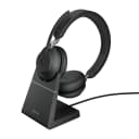 Jabra Evolve2 65 UC Stereo BT USB-C Headset inkl. Ladestation schwarz