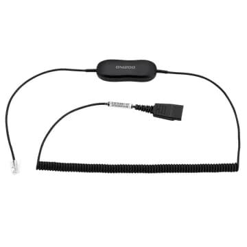 Jabra Smart Cord spiral QD auf RJ9 Anschlusskabel