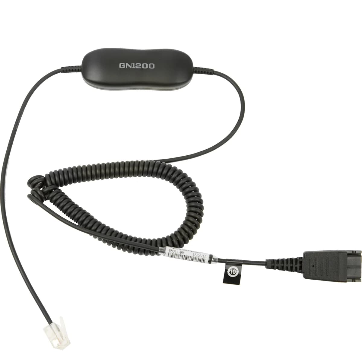 Jabra Anschlusskabel QD auf RJ9/RJ10 spiral