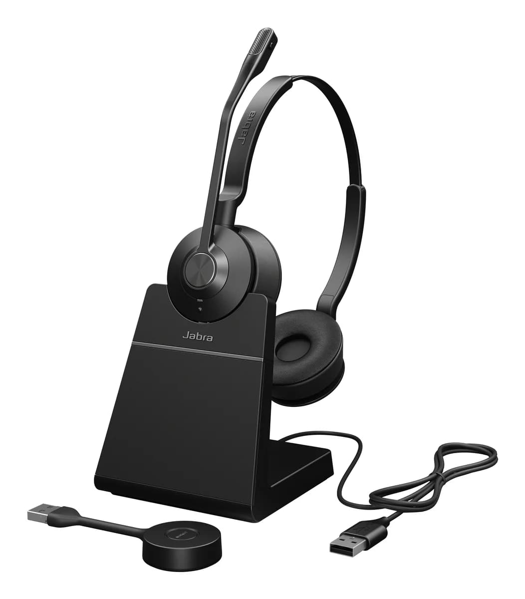 Jabra Engage 55 SE UC Stereo USB-A Headset inkl. Ladestation