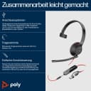 Poly Blackwire C5210 USB-C/A Headset 
