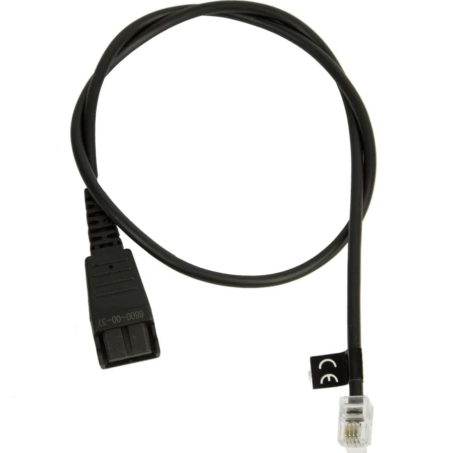 Jabra QD auf RJ10 Lucent/Cisco Anschlusskabel