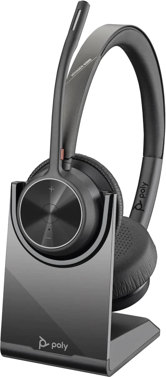 Poly Voyager 4320 UC BT USB-A Headset inkl. Ladestation