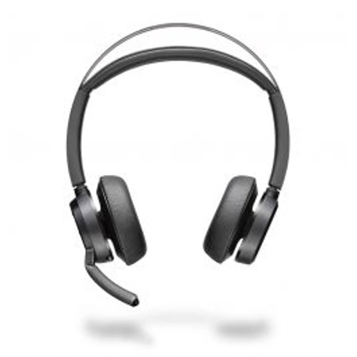 Poly Voyager Focus 2 UC-M USB-C-C Headset ohne Ladestation, USB-C/A Adapter