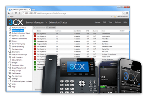 3CX UI - 8SC Maintenance