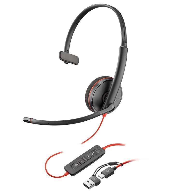 Poly Blackwire C3210 USB-C/A Headset