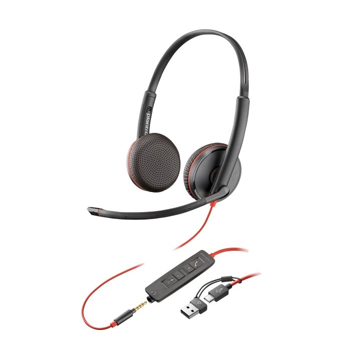 Poly Blackwire C3225 USB-C/A Headset