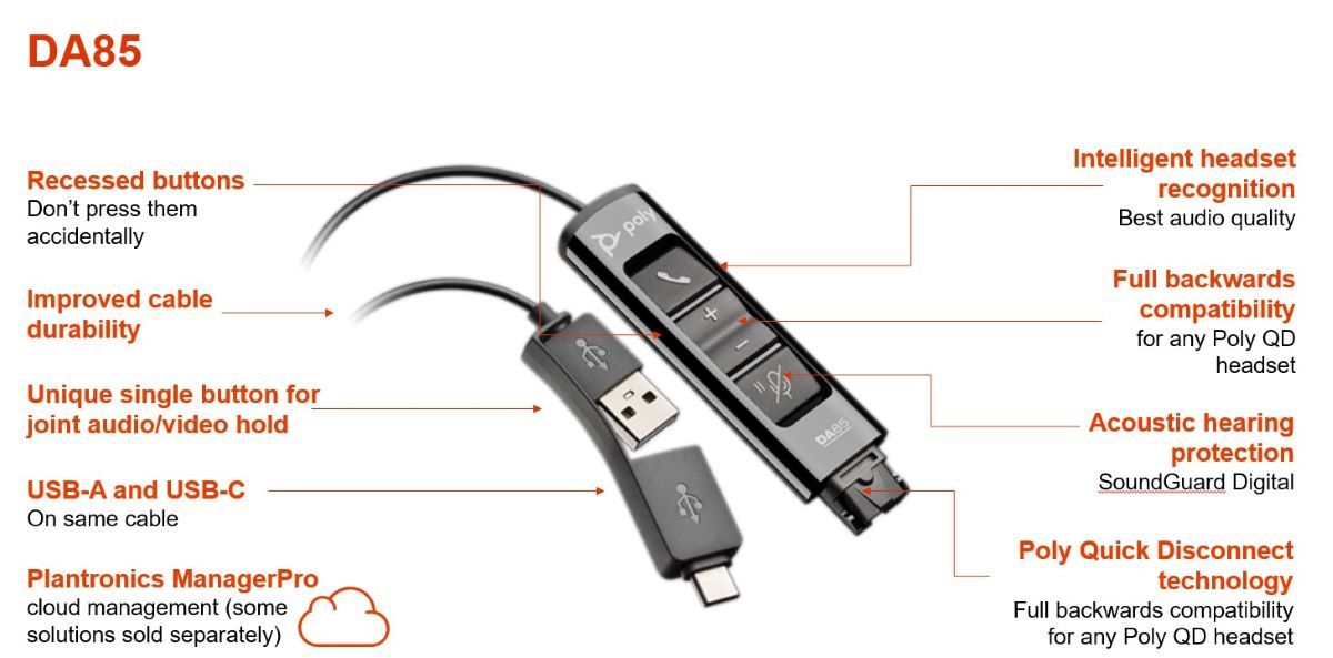 Poly DA85 USB Audioprozessor / Adapter