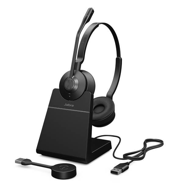 Jabra Engage 55 SE UC Stereo USB-A Headset inkl. Ladestation