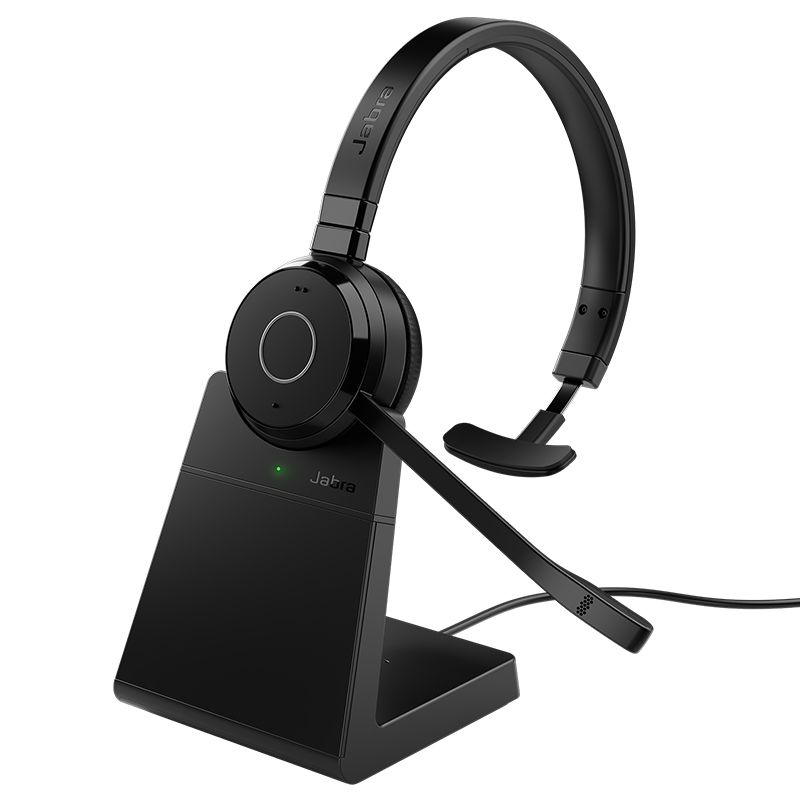 Jabra Evolve 65 TE UC Mono Headset inkl. Ladestation