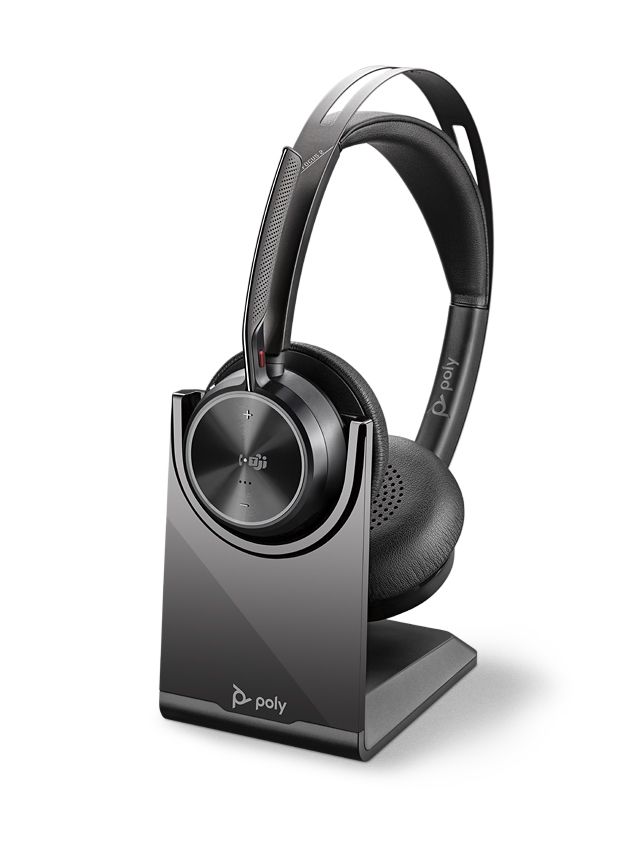 Poly Voyager Focus 2 UC-M USB-A Headset mit Ladestation