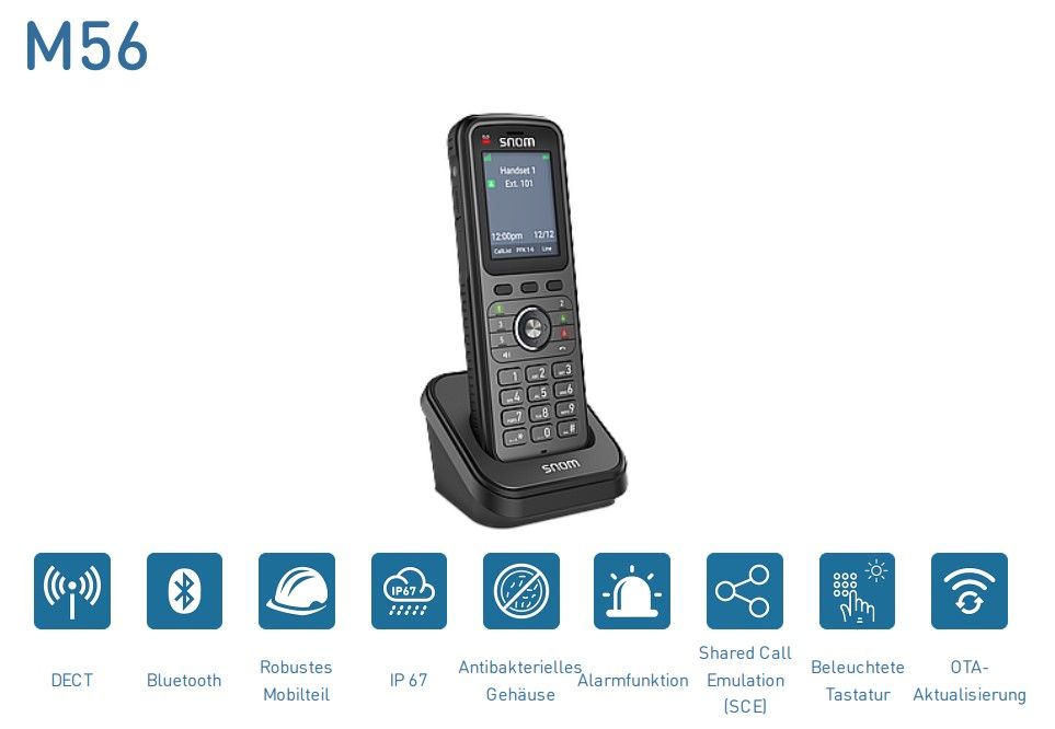Snom M56 DECT Mobilteil