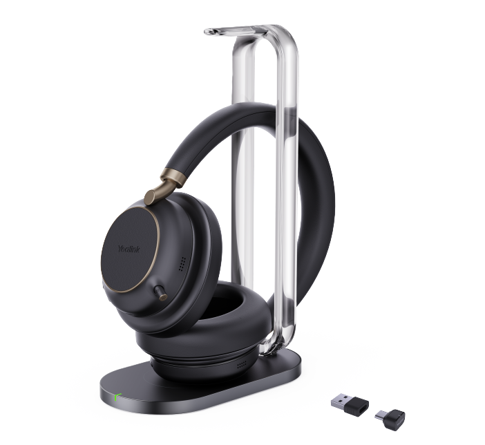Yealink BH76 Plus Teams Headset inkl. Ladestation USB-C/A black