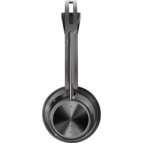 Poly Voyager Focus 2 UC USB-C-C Headset mit Ladestation, USB-C/A Adapter