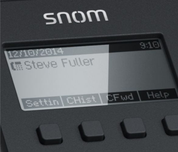 Snom D120 grafisches Display mit Hintergrundbeleuchtung