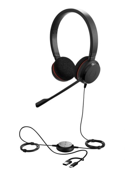 4999-829-269 Jabra Evolve 20 UC Duo USB-C/A Headset