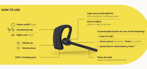 Jabra Perform 45 Mono BT Headset