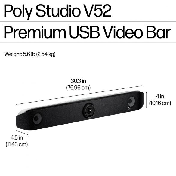 Poly Studio V52 USB Video Bar EMEA