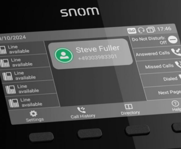 Snom D815W SIP schwarz Tischtelefon