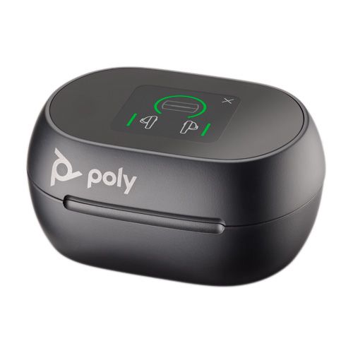 Poly Voyager Free 60+ UC Touchscreen Charge Case USB-A Teams, black