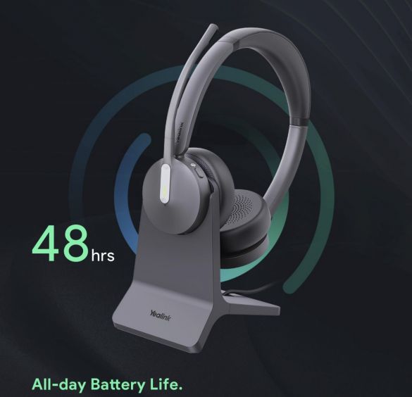 Yealink WH64 Hybrid Dual Teams Headset inkl. Ladestation